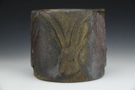 Jack Rabbits Oval Vase