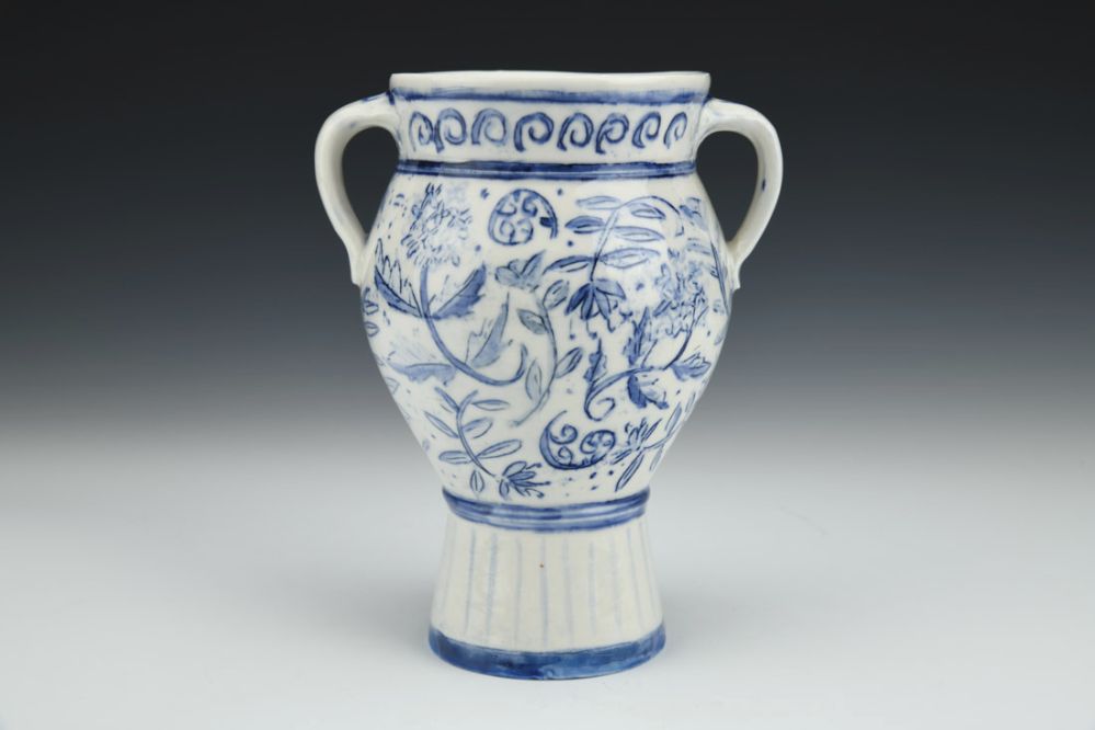 Blue/White Amphora