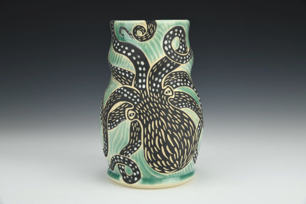 Wild Octopus Vase