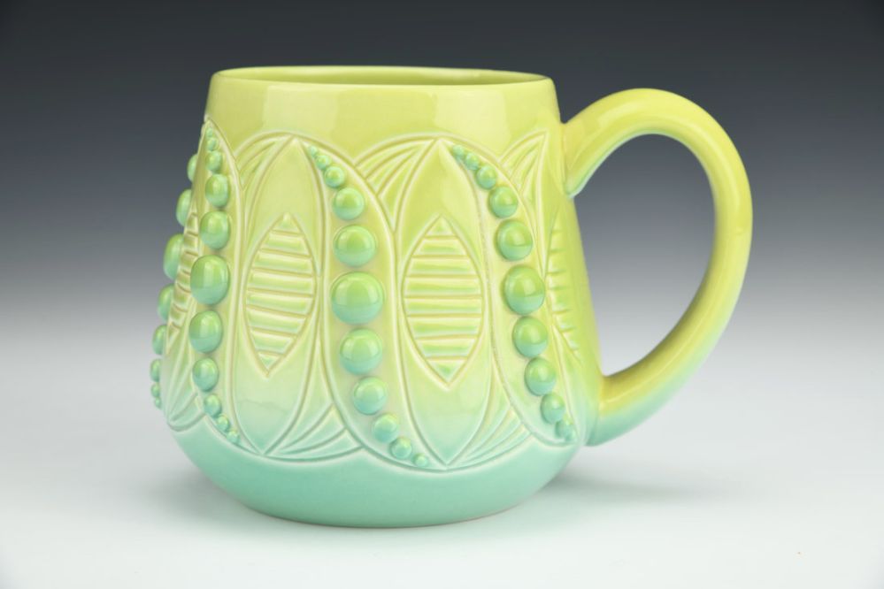 Chartreuse to Bermuda Gradient Mug