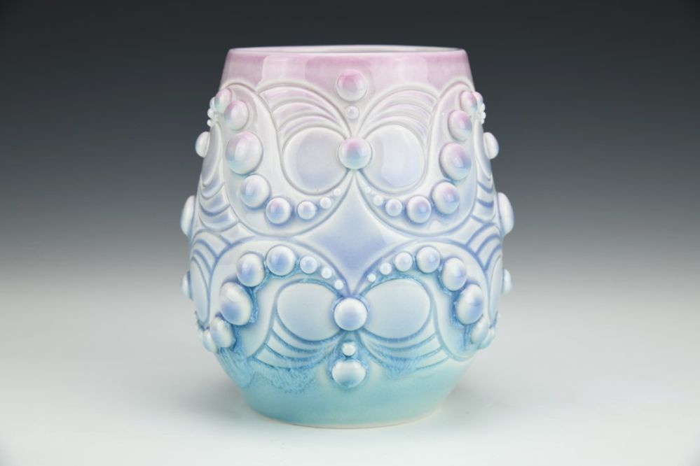 Purple to Turquoise Gradient Wine Cup
