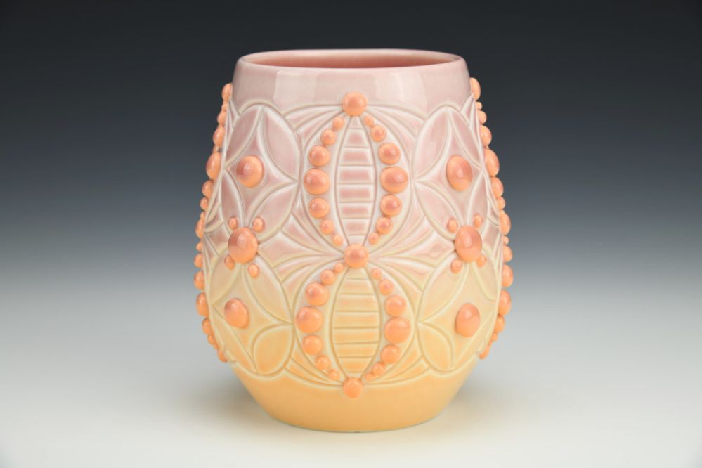 Pink and Orange Wine Cup