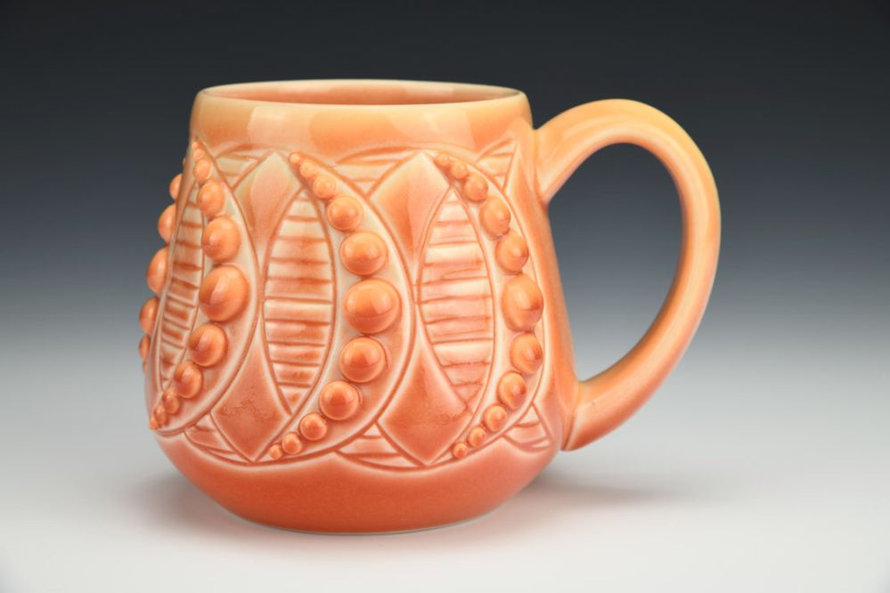 Orange and Red Mug