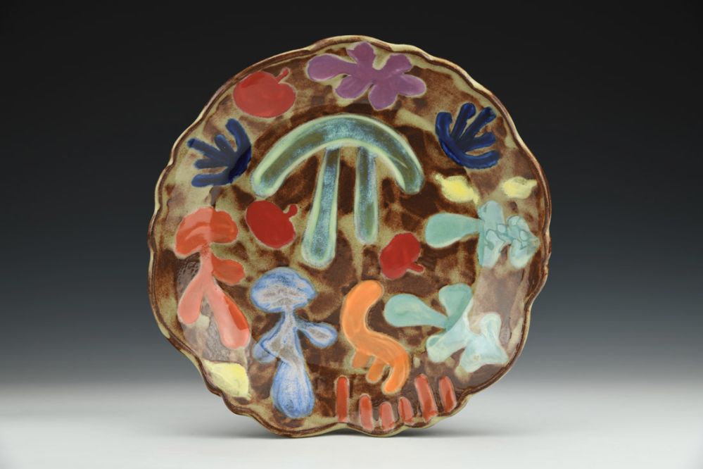 Matisse Graffiti Dinner Plate