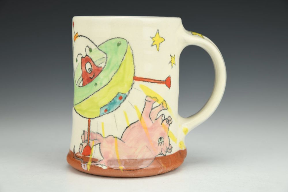 Aliens Rescuing Earth Animals Mug