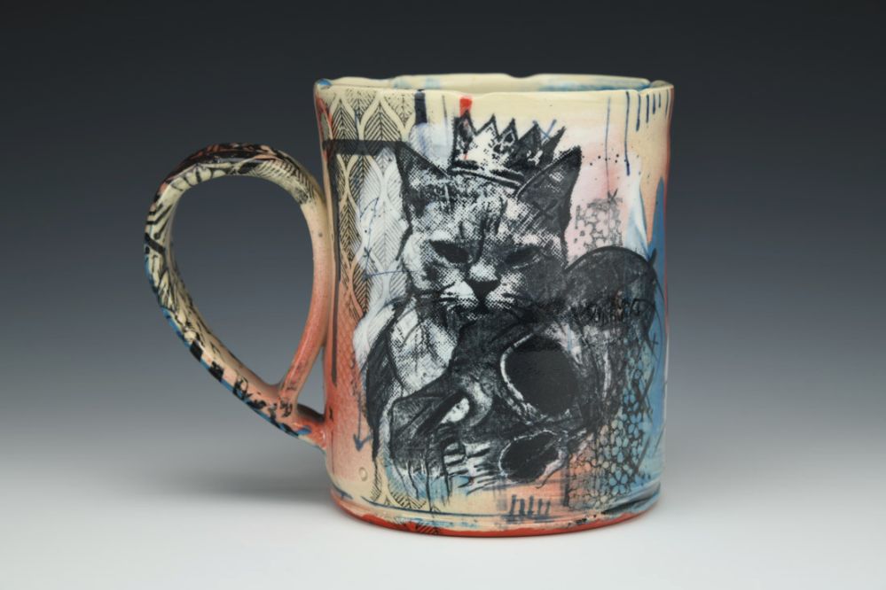 RIOT Skull Kitty Mug