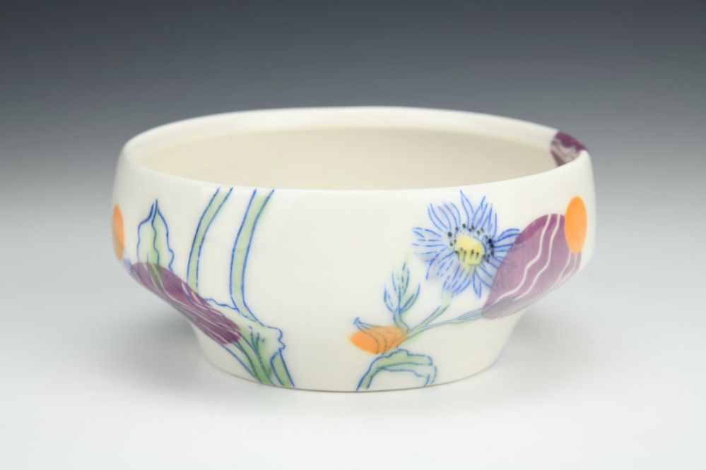 Breakfast Bowl with Poppies