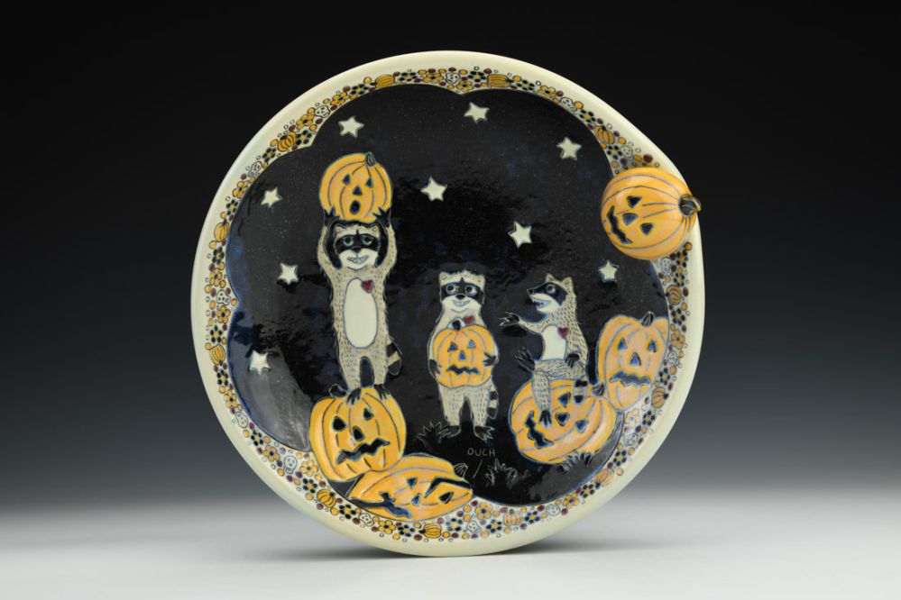Raccoon Pumpkin Party
