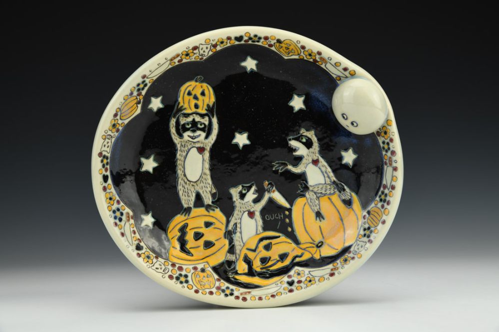 Raccoon Pumpkin Party