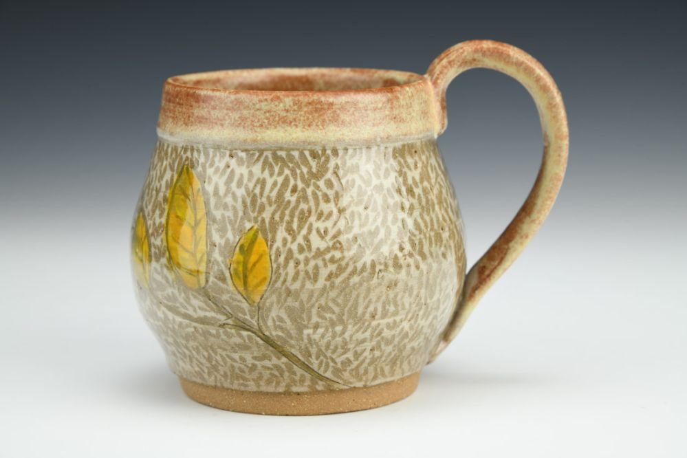 Hearts Galore and A Few Leaves Mug