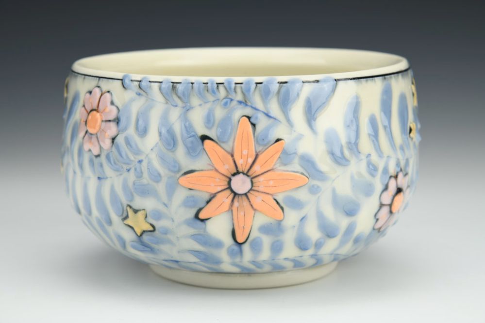 Blue Vines Medium Bowl