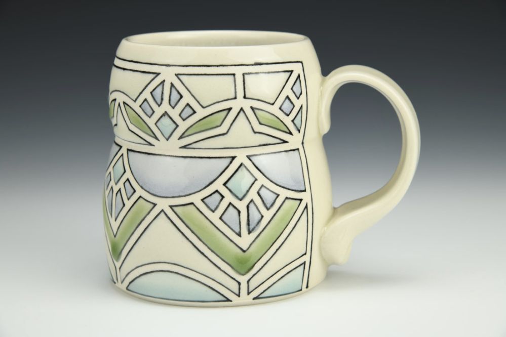 Stained Glass Mug in Clear