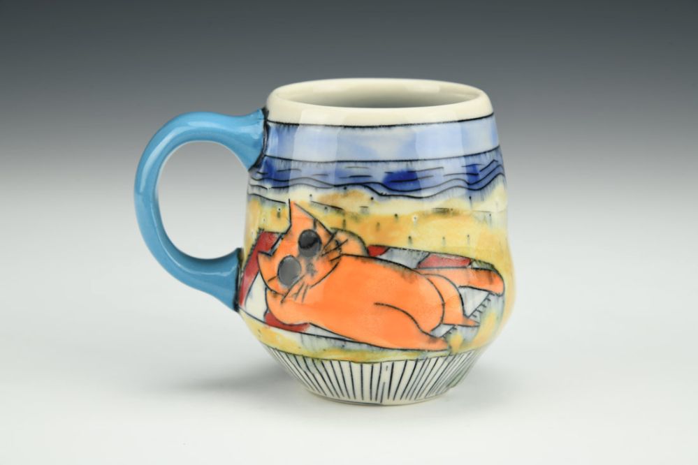 Beach Cat Mini Mug