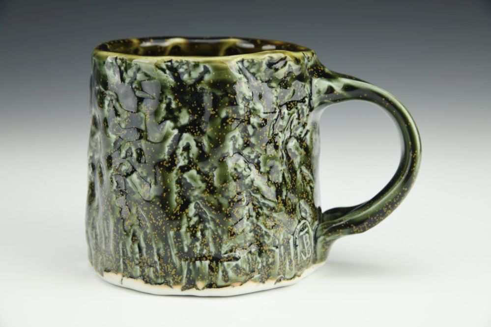 Pine Pollen Green Bark Mug