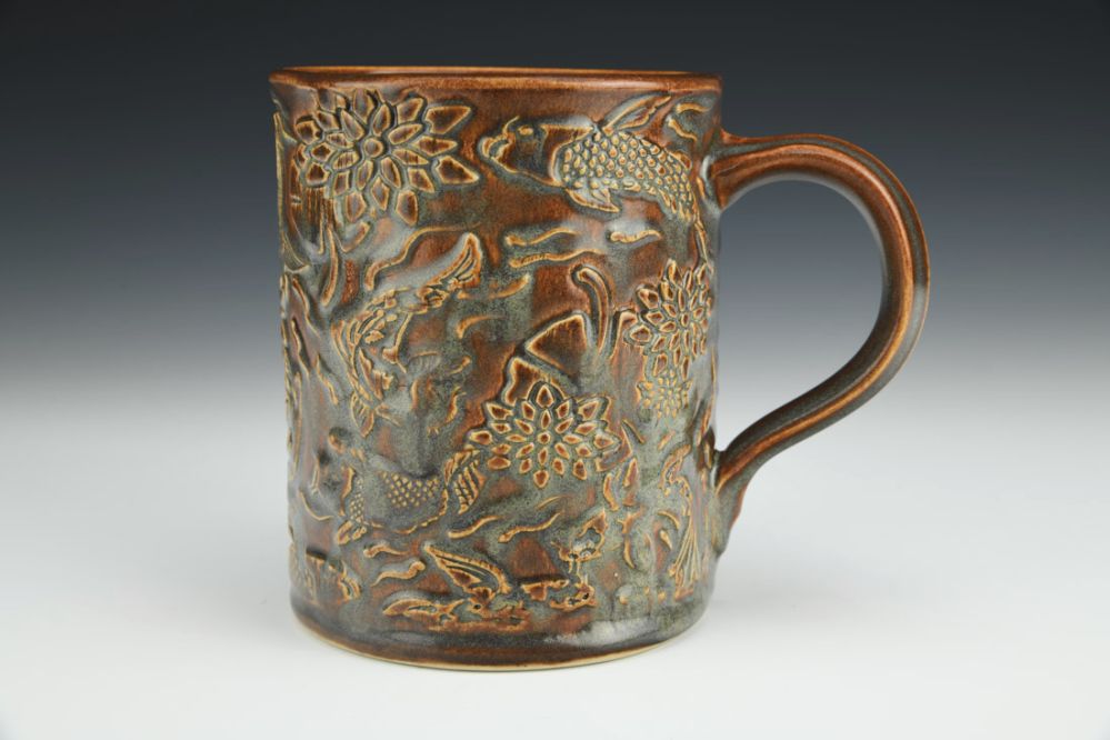 Large Koi Pond Mug