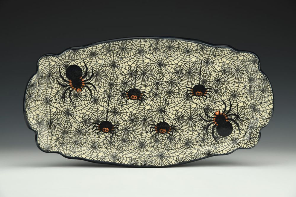 Happy Spider Family Serving Platter