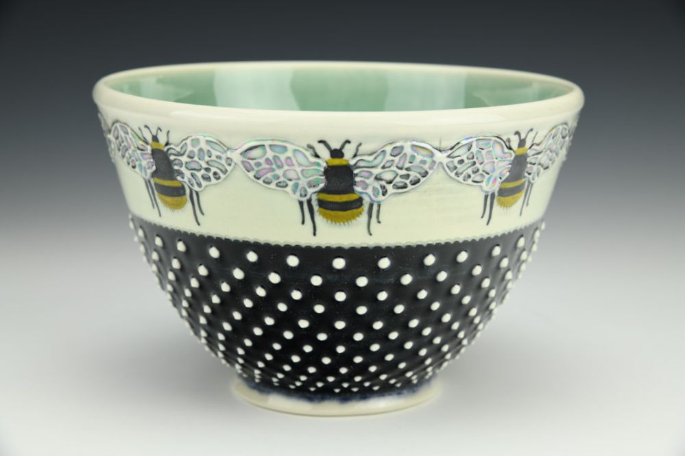 Bees & Dots Bowl