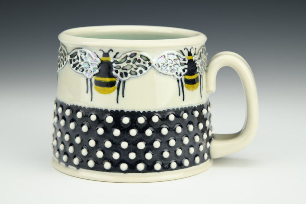 Bees & Dots Mug