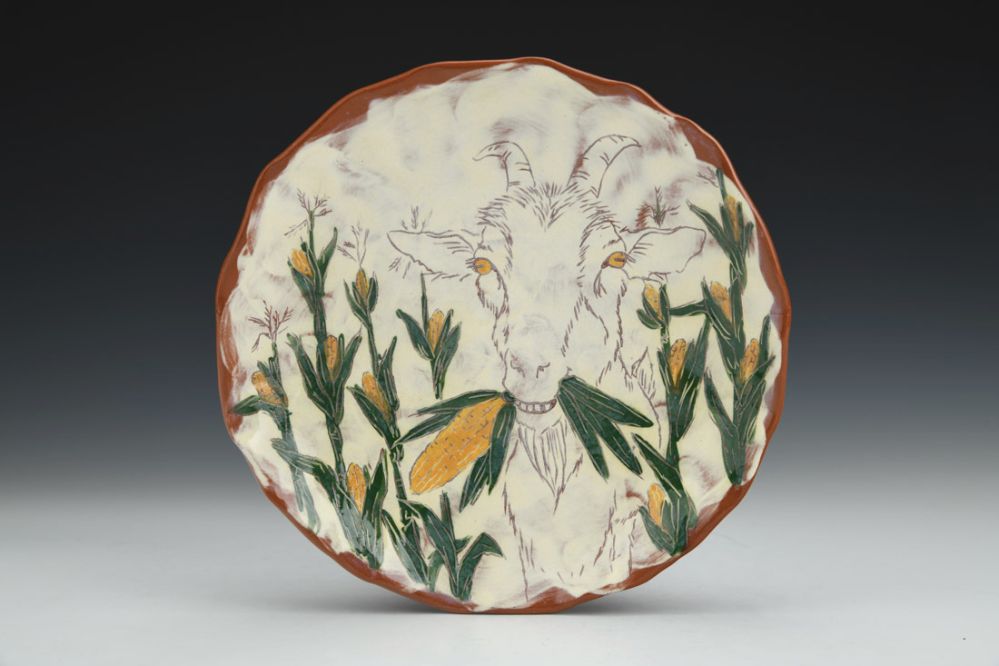 Goat in the Corn Plate