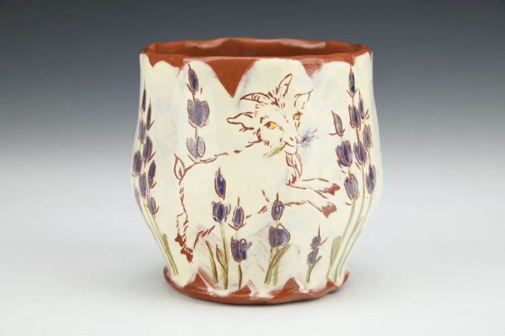 Goat Jumpin' in the Lavender Sipper