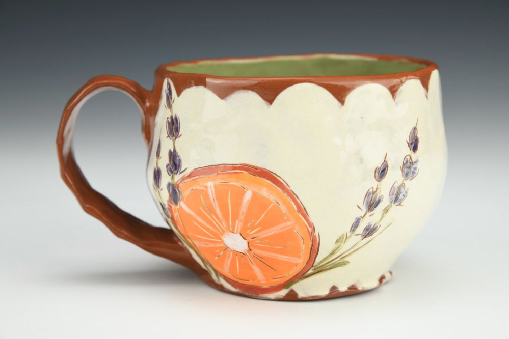 Orange Lavender Mug