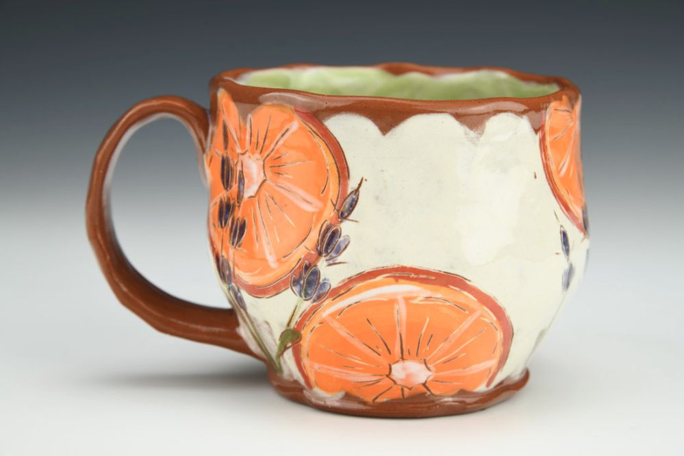 Orange Lavender Mug