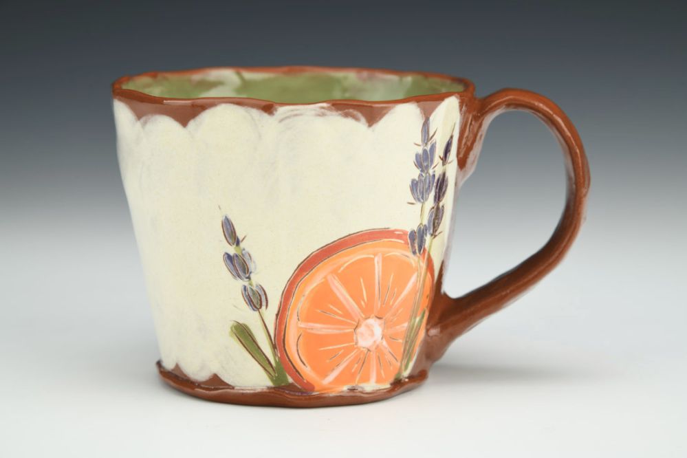 Orange Lavender Mug