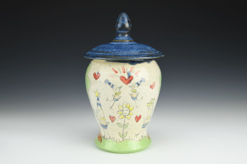 A Little Bird Told Me Lidded Jar