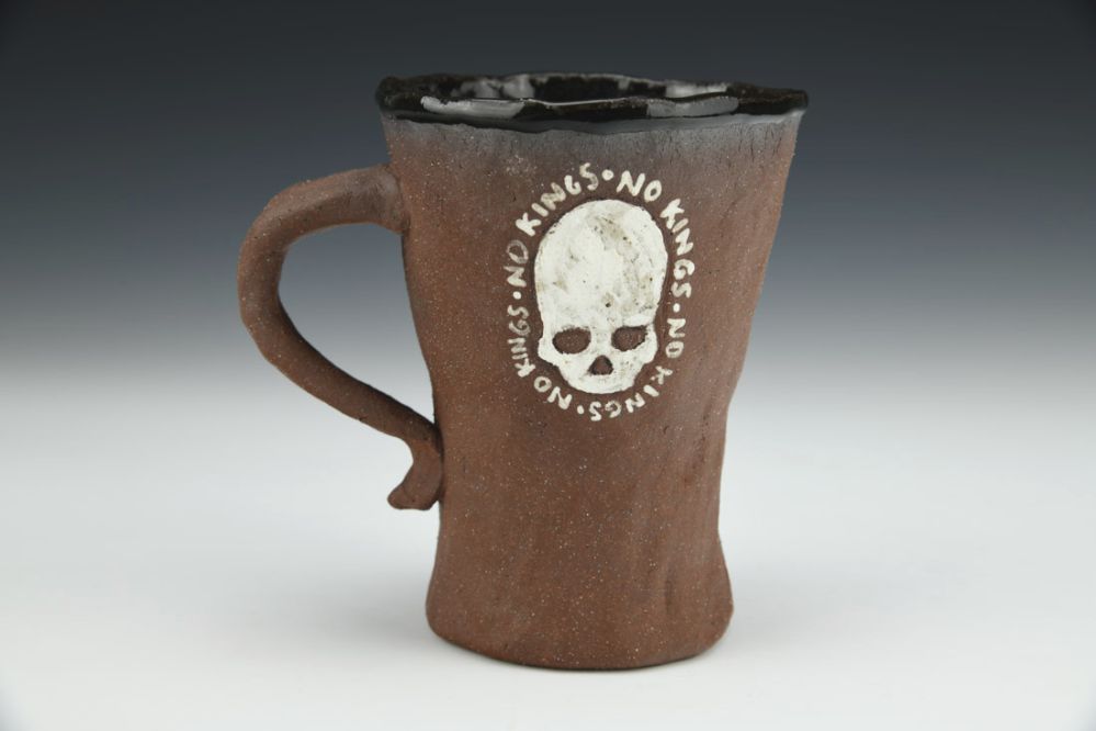 No Kings Skull Mug