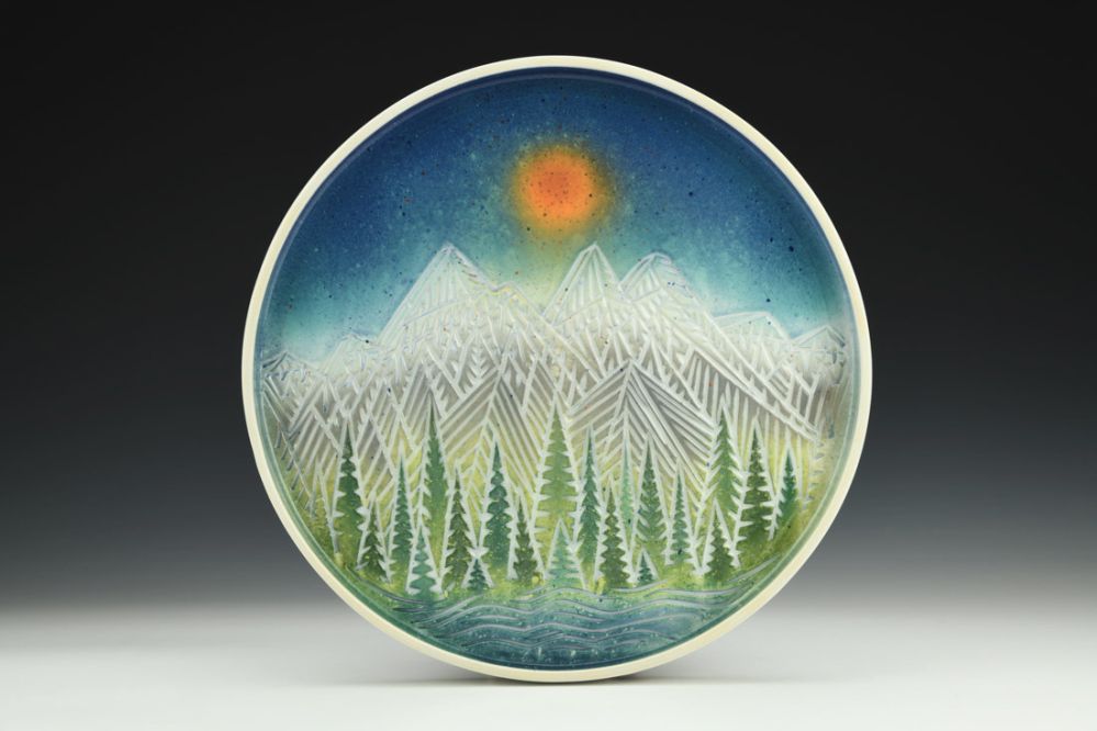 Mountain Sunset Plate
