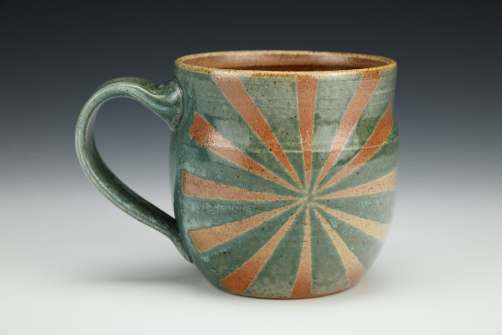 Teal Starburst Mug