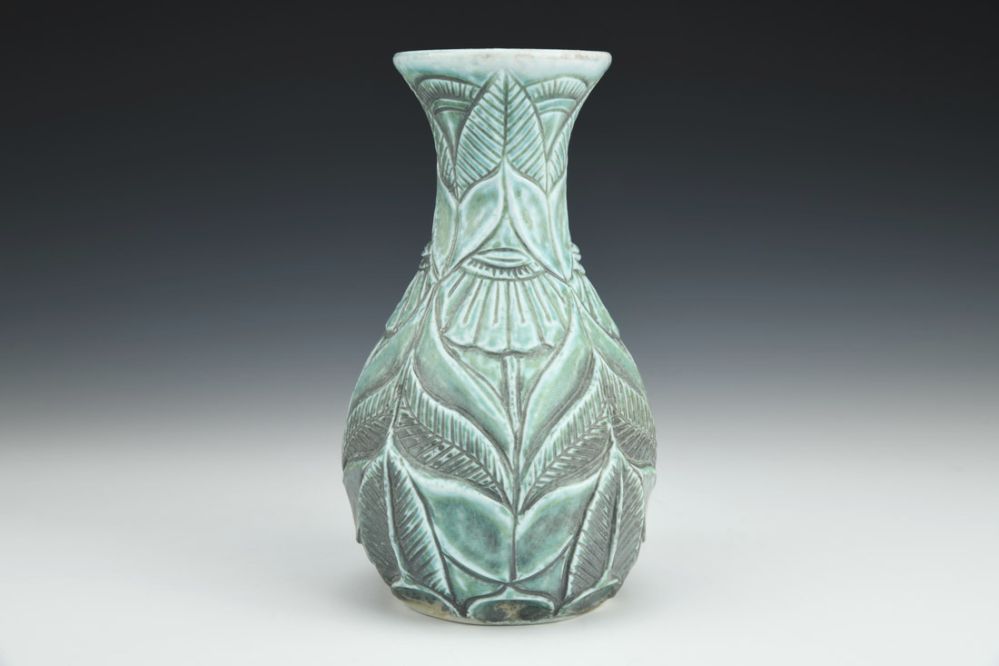 Green Ash Soda Vase