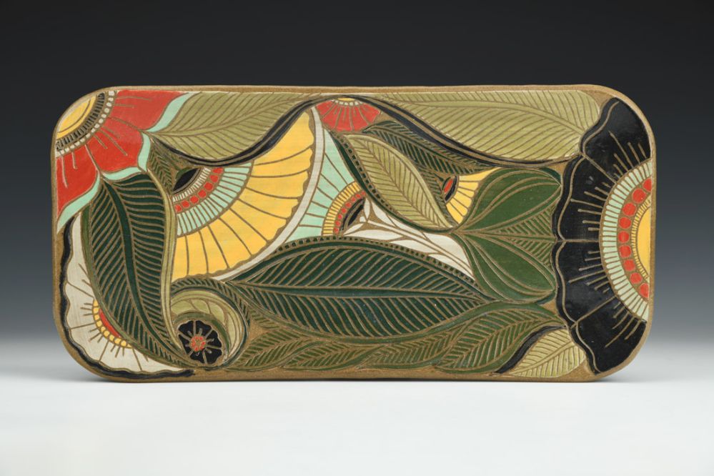 Chestnut Long Rectangle Plate