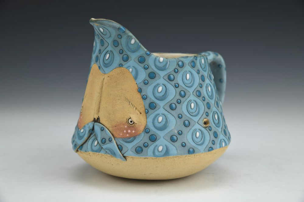 Beardy Jug - Blue Hair Handle