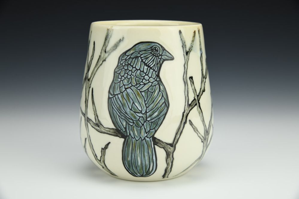 Bird And Branches Wine Tumbler