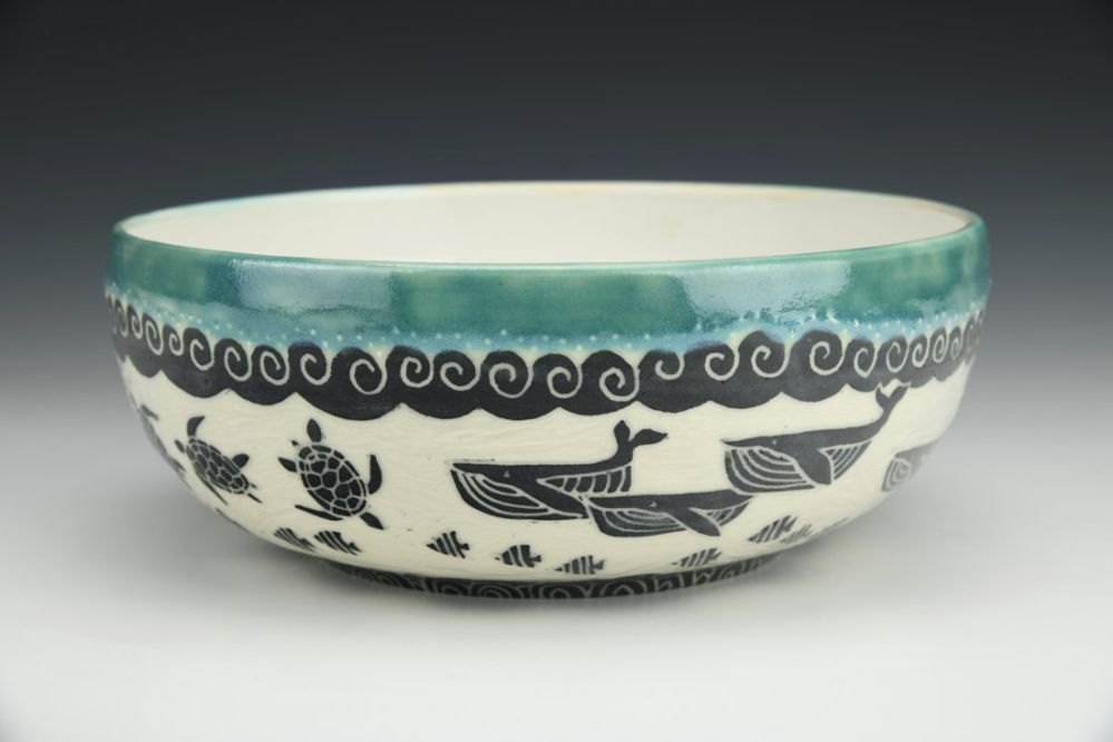 Whale/Turtle Serving Bowl