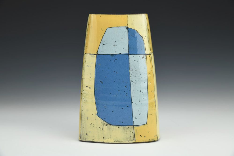 Vase - Yellow and Blue