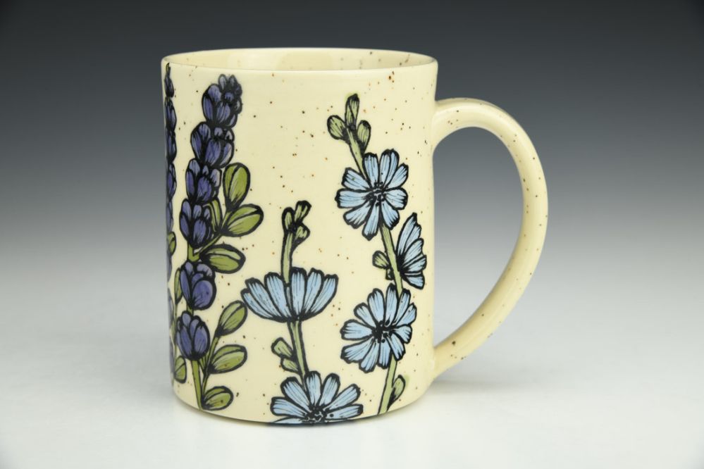 Chicory, Baptisia, and Clover Mug