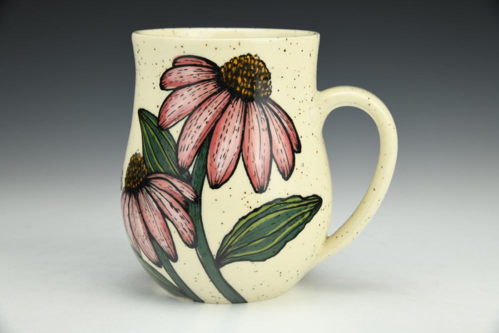 Coneflower and Queen Anne's Lace Mug