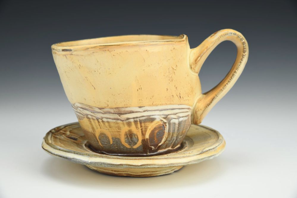 Yellow Mug and Saucer