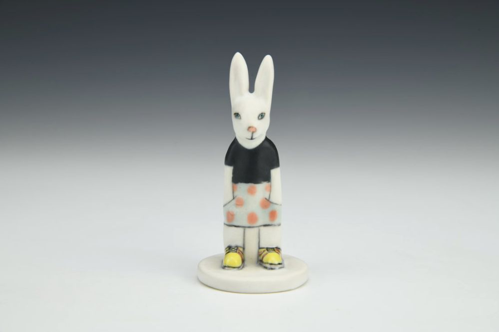 Bunny in Polka Dots