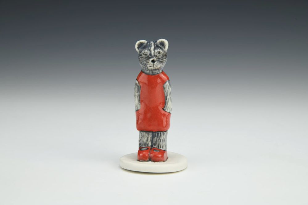 Badger in Red