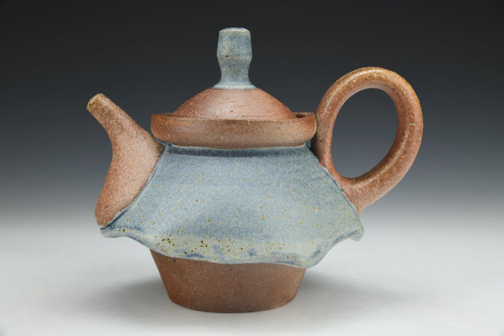 Blue Skirted Teapot