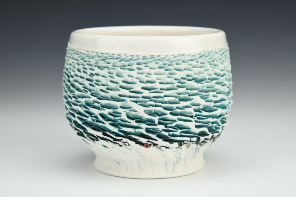 Aqua Ocean Tea Bowl