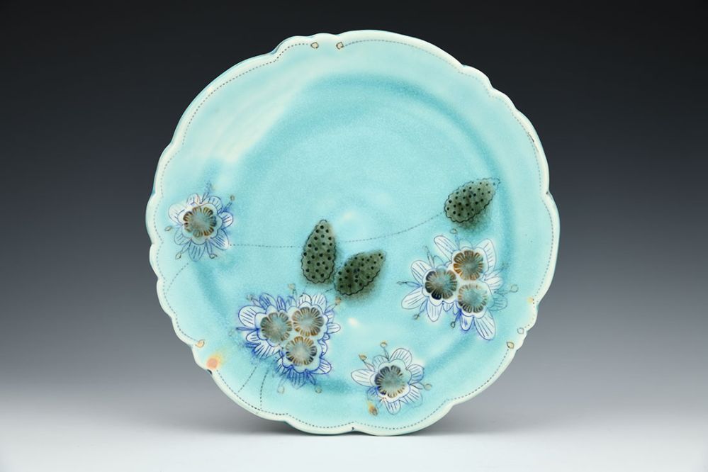 Aqua Dinner Plate