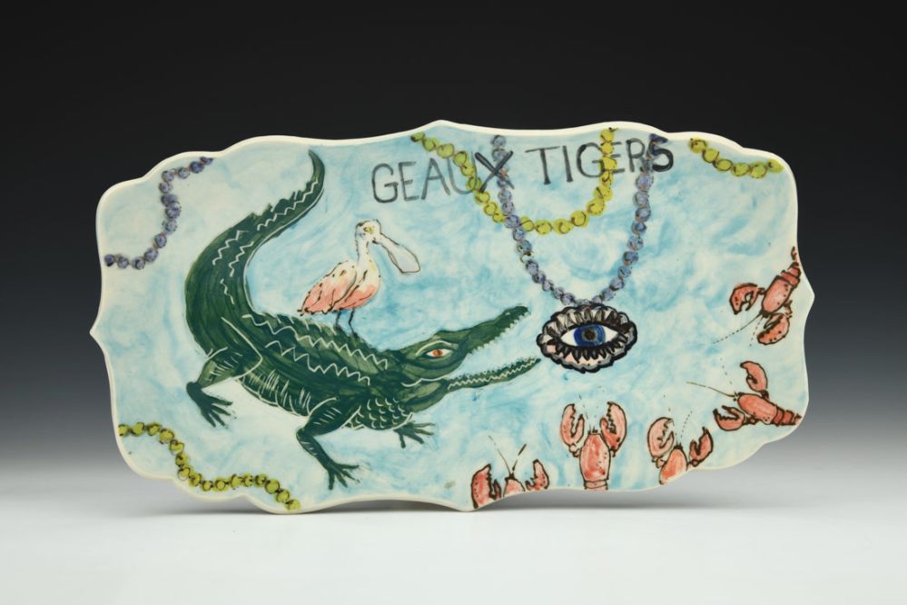Louisiana Postcard Platter