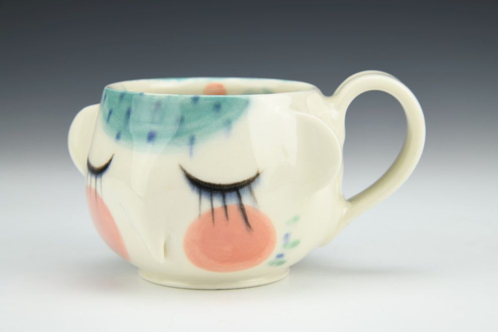 Peach Cheek and Blues Elephant Mug