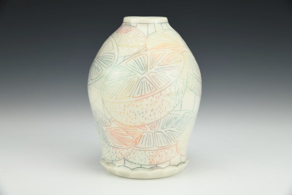 Rainbow Citrus Bottle Vase