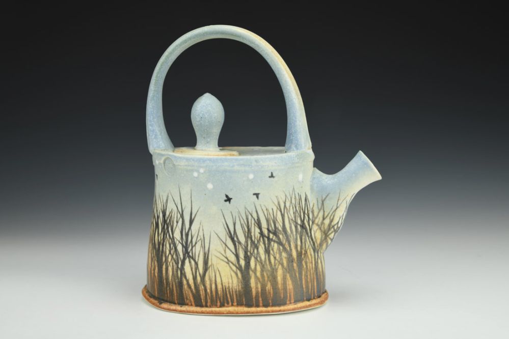 Teapot - Dusk Sky with Trees, and Murmurations