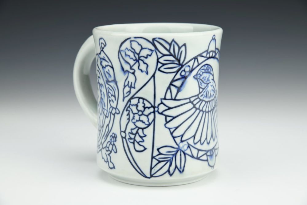 Blue Jay with Filagree